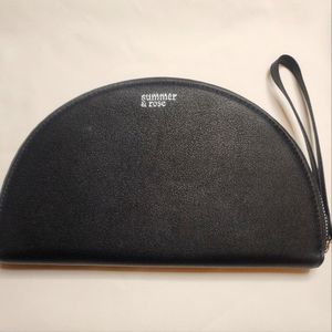 NWOT Summer & Rose Black Half Circle Clutch/Wristlet